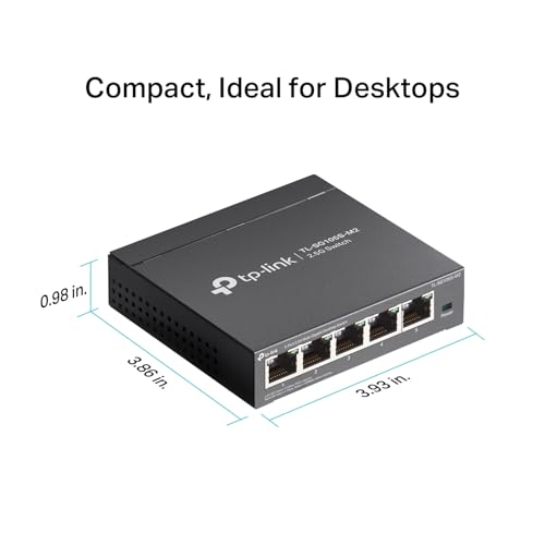 TP-Link TL-SX1008 | 8 Port 10G/Multi-Gig Unmanaged Ethernet Switch | Desktop/Rackmount | Plug & Play | Sturdy Metal Casing | Speed Auto-Negotiation