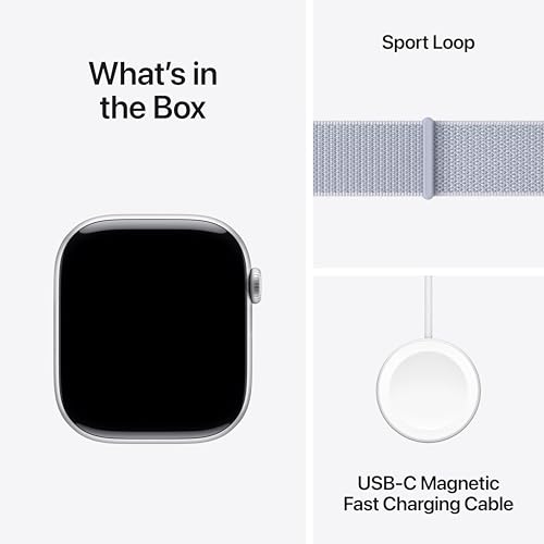 Apple Watch Series 10 [GPS + Cellular 42mm] with Jet Black Aluminium Case with Black Sport Band - S/M. Fitness Tracker, ECG App, Always-On Retina Display, Water Resistant