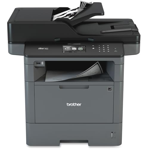 Brother Monochrome Laser Printer, Multifunction All-in-One Printer, MFC-L5915DW, Wireless Networking, Mobile Printing & Scanning, Duplex Print, Copy & Scan, Amazon Dash Replenishment Ready