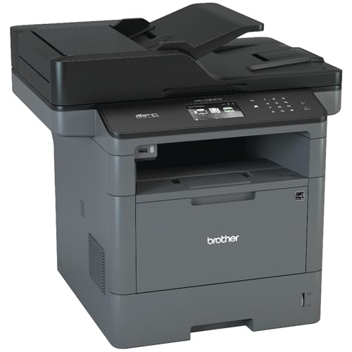 Brother Monochrome Laser Printer, Multifunction All-in-One Printer, MFC-L5915DW, Wireless Networking, Mobile Printing & Scanning, Duplex Print, Copy & Scan, Amazon Dash Replenishment Ready