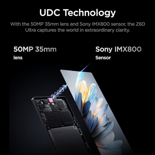 nubia Z60 Ultra 5G Unlocked Cellphone - Android Smartphone with UDC Tech, Snapdragon 8 Gen 3 Chips, 50MP Triple Camera, 120Hz 6.8" AMOLED Display, 6000mAh Battery, 80W Fast Charge, IP68 Waterproof