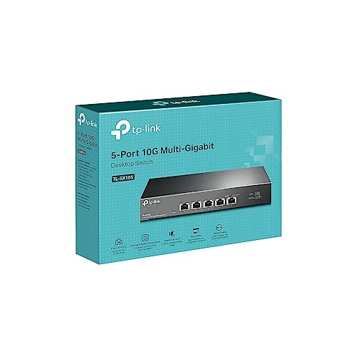 TP-Link TL-SX1008 | 8 Port 10G/Multi-Gig Unmanaged Ethernet Switch | Desktop/Rackmount | Plug & Play | Sturdy Metal Casing | Speed Auto-Negotiation