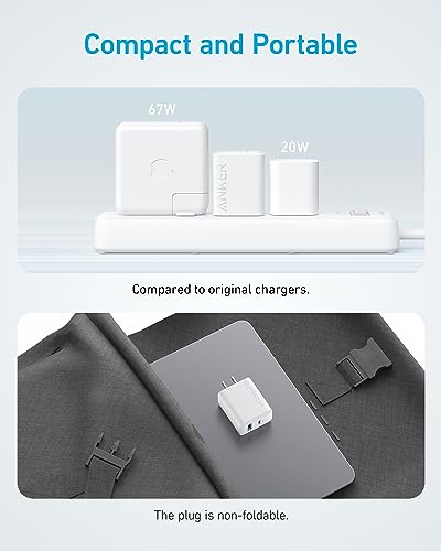 Anker iPhone 15 Charger, Anker USB C Charger, 2-Pack 20W Dual Port USB Fast Wall Charger, USB C Charger Block for iPhone 15/15 Pro/15 Pro Max/iPad Pro/AirPods & More (2-Pack 5 ft USBC Cable Included)