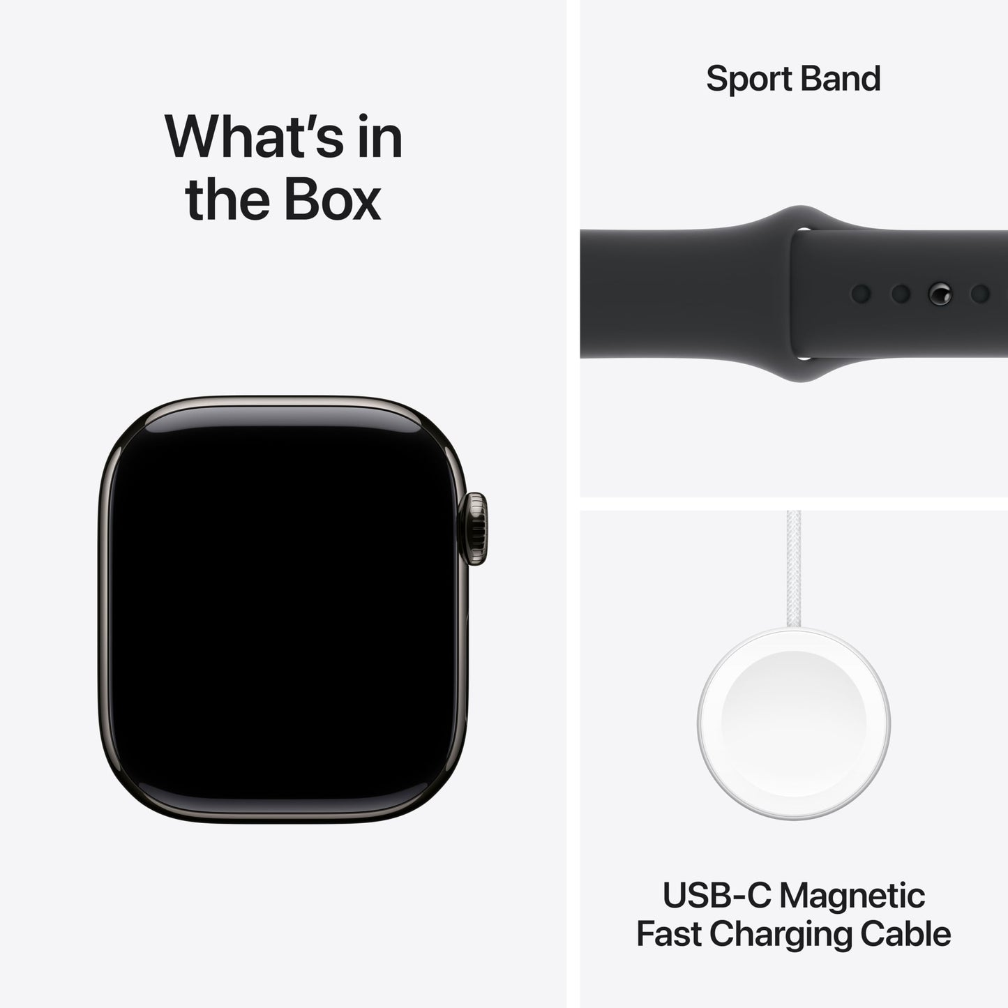 Apple Watch Series 10 [GPS + Cellular 42mm] with Jet Black Aluminium Case with Black Sport Band - S/M. Fitness Tracker, ECG App, Always-On Retina Display, Water Resistant