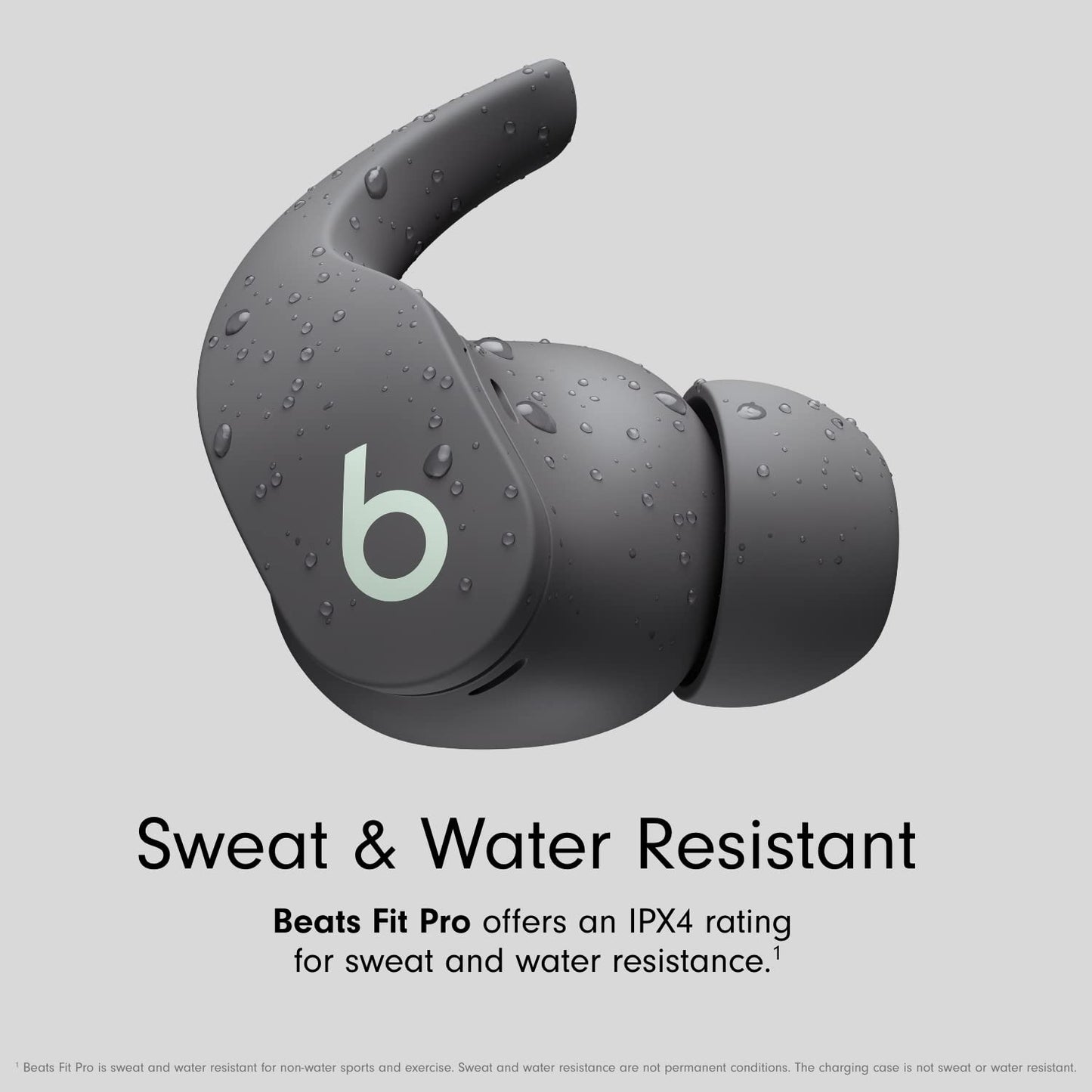 Beats Fit Pro - True Wireless Noise Cancelling Earbuds - Apple H1 Headphone Chip, Compatible with Apple & Android, Class 1 Bluetooth, Built-in Microphone, 6 Hours of Listening Time - Sage Gray