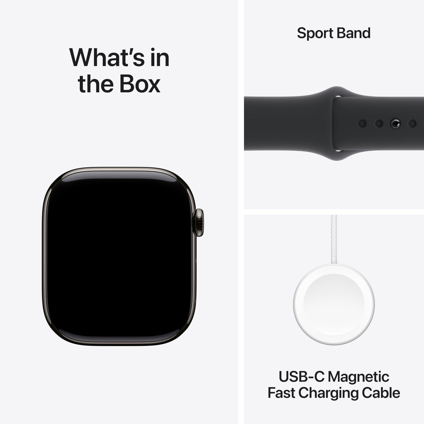 Apple Watch Series 10 [GPS + Cellular 42mm] with Jet Black Aluminium Case with Black Sport Band - S/M. Fitness Tracker, ECG App, Always-On Retina Display, Water Resistant