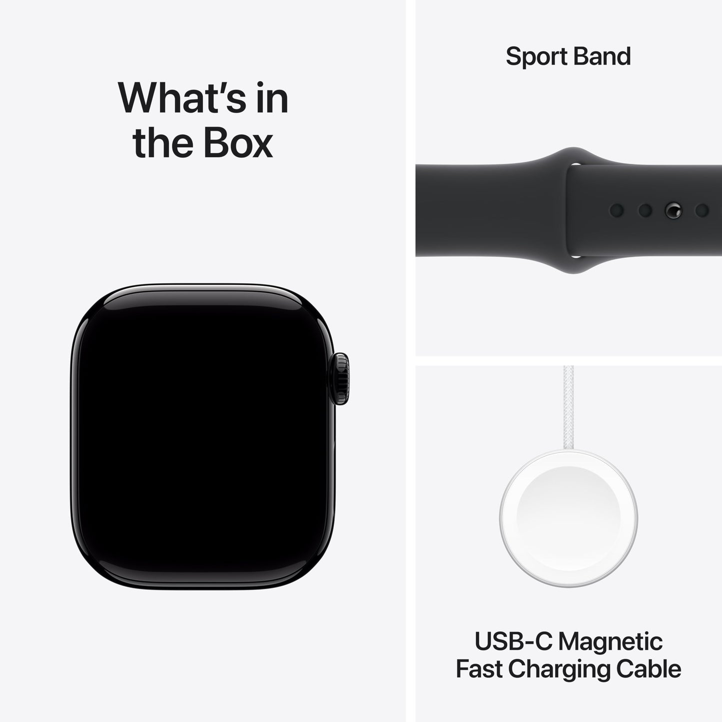 Apple Watch Series 10 [GPS + Cellular 42mm] with Jet Black Aluminium Case with Black Sport Band - S/M. Fitness Tracker, ECG App, Always-On Retina Display, Water Resistant