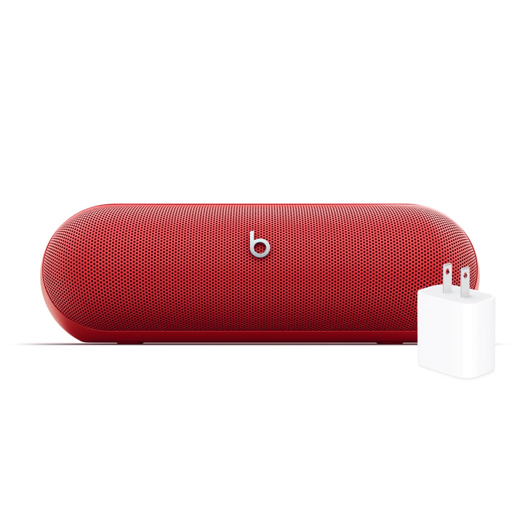 Beats Pill - Bluetooth Speaker and Portable Wireless Charger via USB-C - Up to 24 Hours Battery Life, IP67 Water Resistant, Apple & Android Compatible, Built-in Microphone – Matte Black