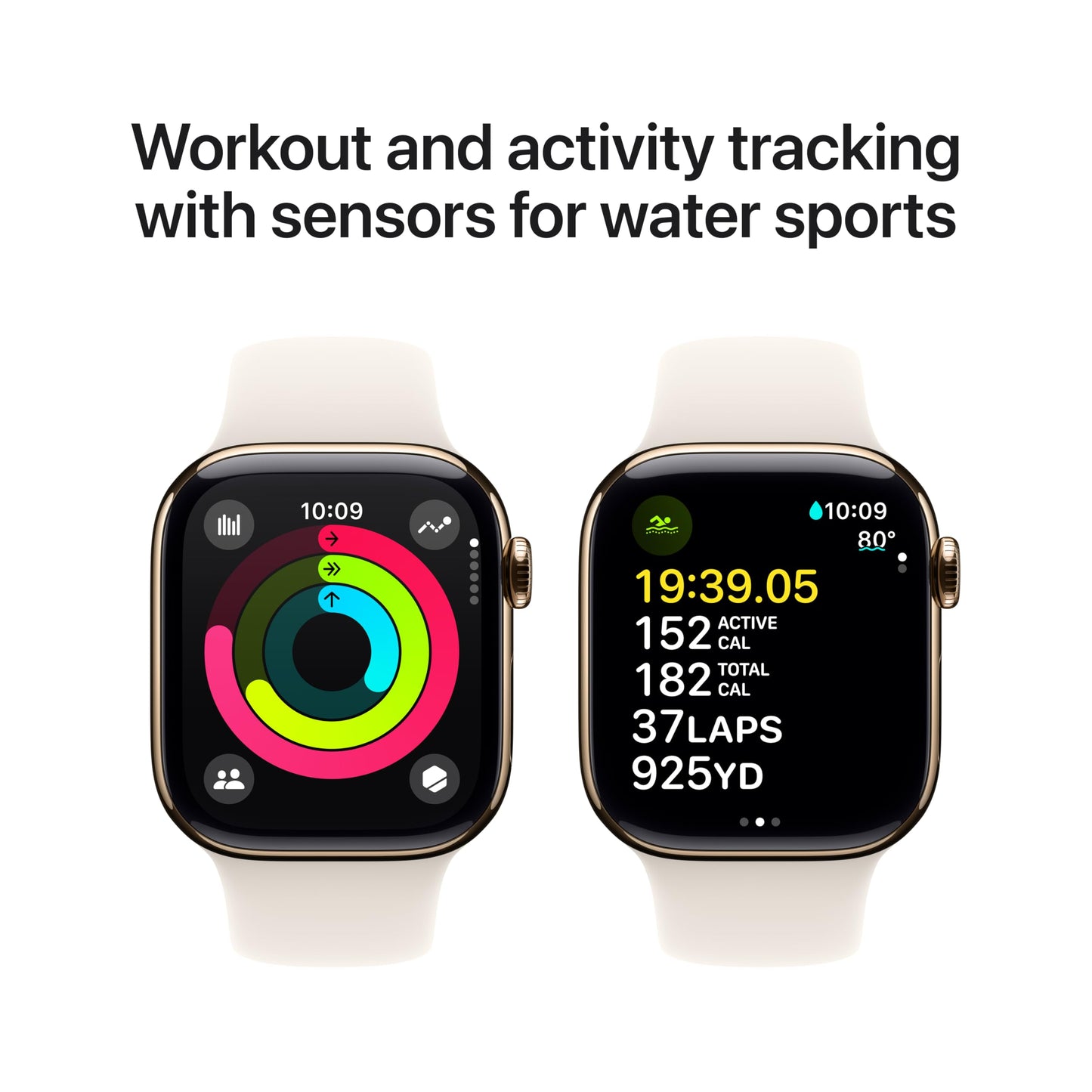 Apple Watch Series 10 [GPS + Cellular 42mm] with Jet Black Aluminium Case with Black Sport Band - S/M. Fitness Tracker, ECG App, Always-On Retina Display, Water Resistant