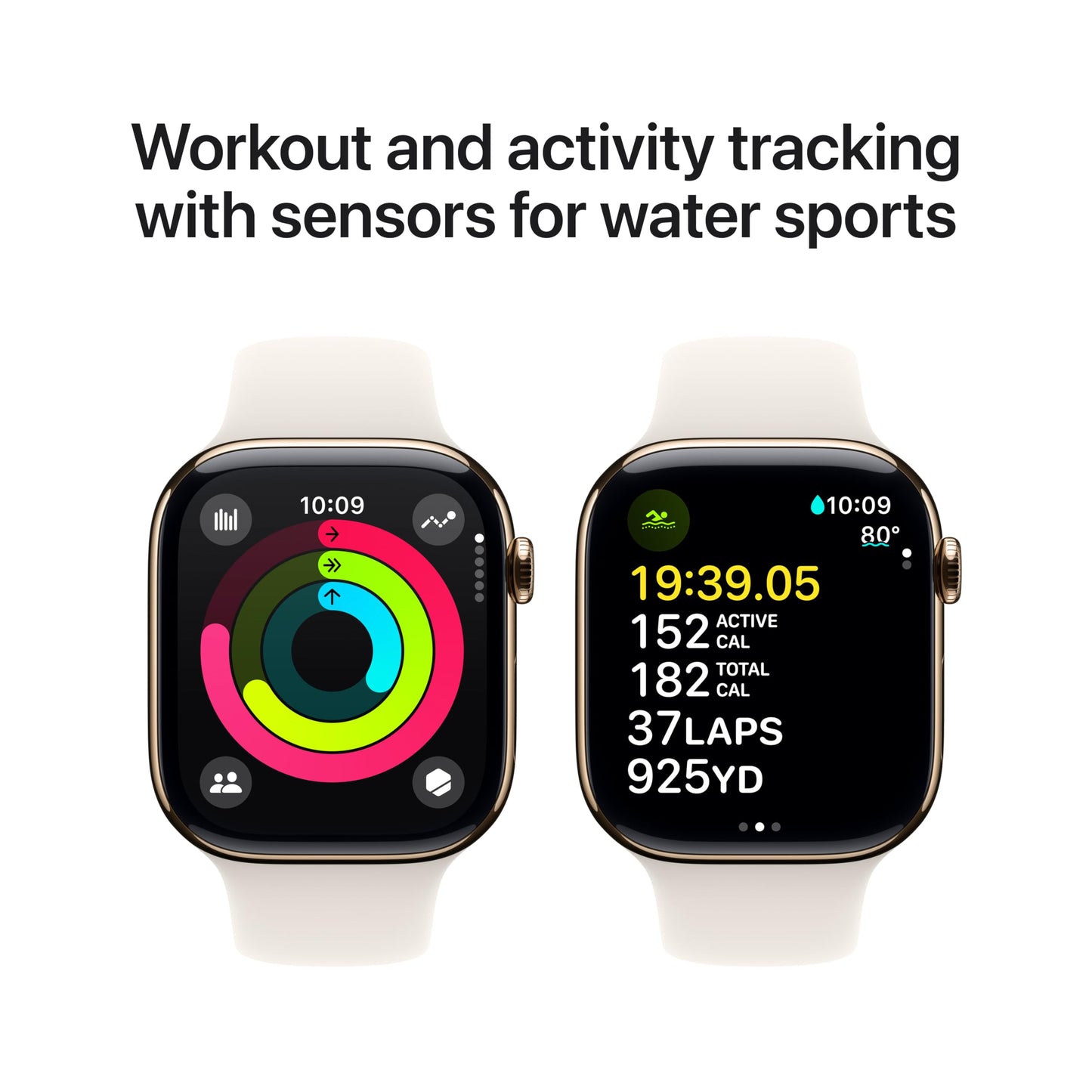 Apple Watch Series 10 [GPS + Cellular 42mm] with Jet Black Aluminium Case with Black Sport Band - S/M. Fitness Tracker, ECG App, Always-On Retina Display, Water Resistant