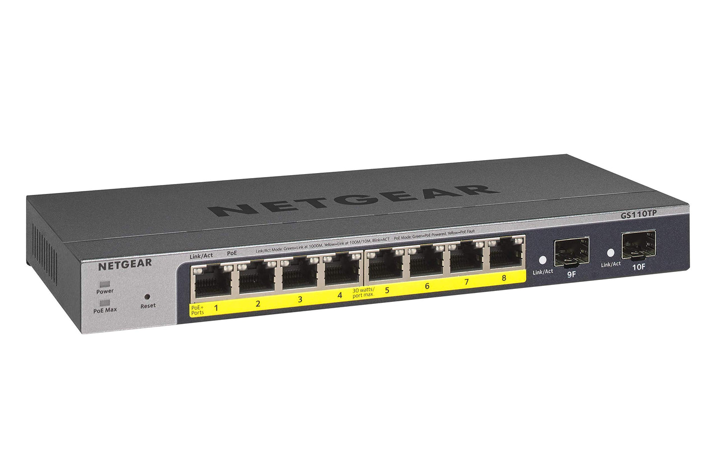 NETGEAR 52-Port PoE Gigabit Ethernet Smart Switch (GS752TPP) - Managed, Optional Insight Cloud Management, 48 x PoE+ @ 760W, 4 x 1G SFP, Desktop or Rackmount, and Limited Lifetime Protection