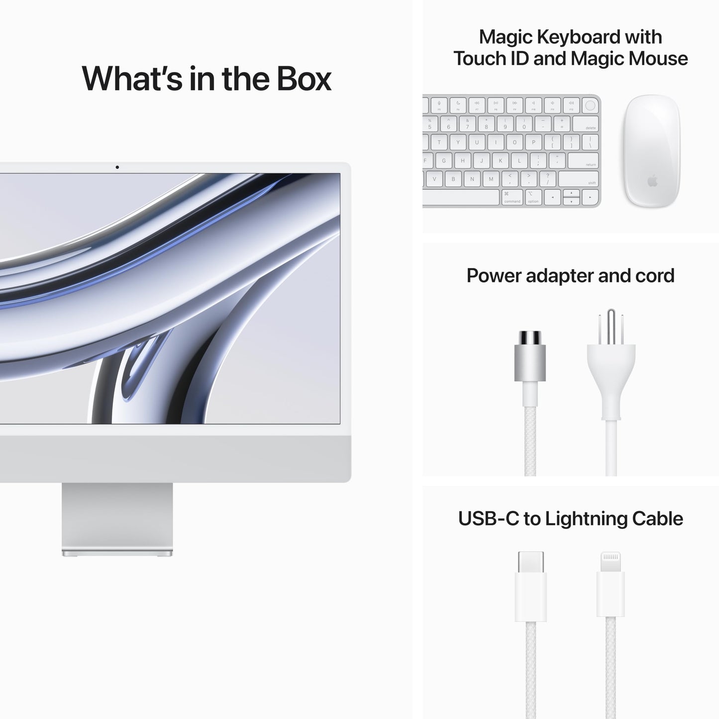 Apple 2023 iMac All-in-One Desktop Computer with M3 chip: 8-core CPU, 10-core GPU, 24-inch Retina Display, 8GB Unified Memory, 256GB SSD Storage, Matching Accessories. Works with iPhone/iPad; Pink