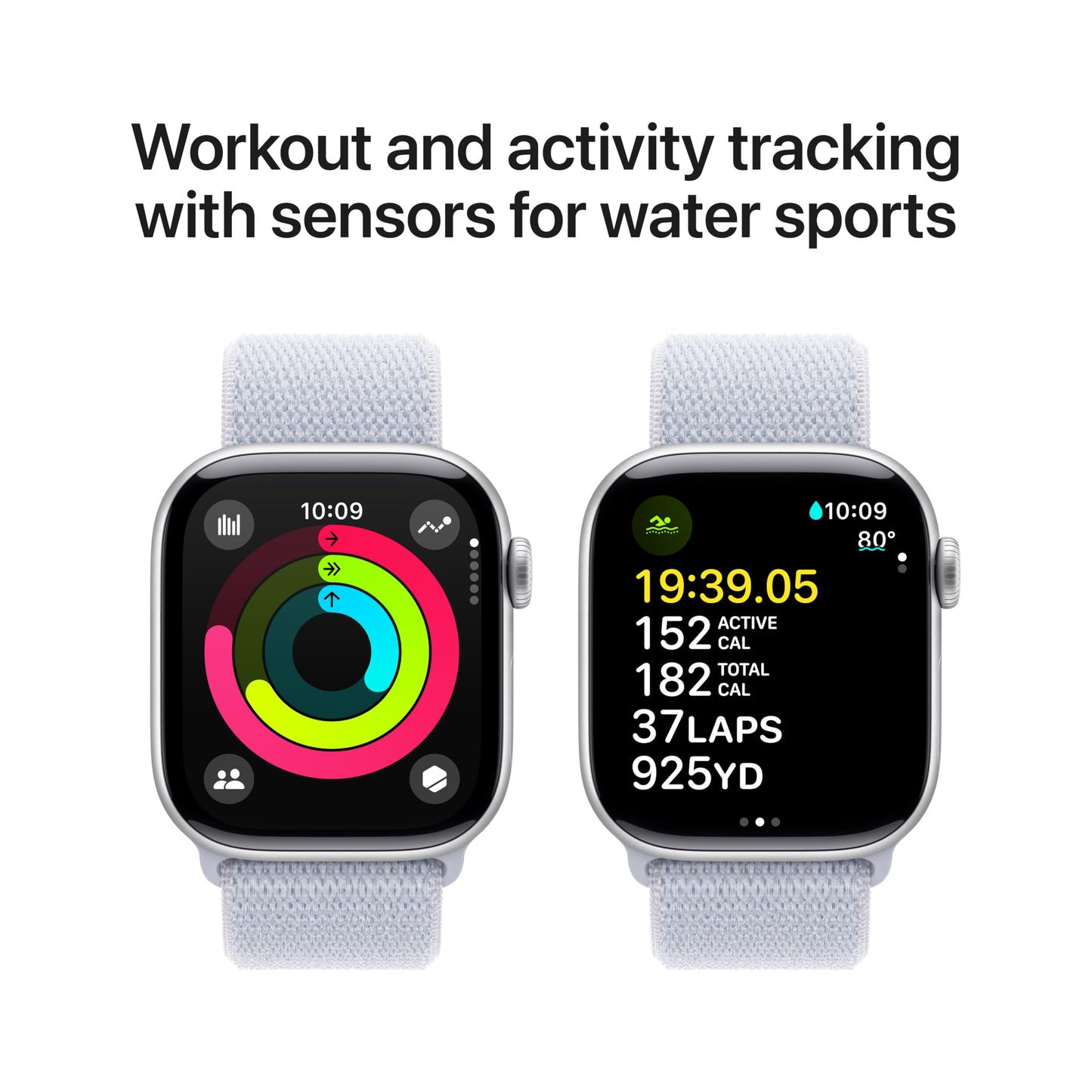 Apple Watch Series 10 [GPS + Cellular 42mm] with Jet Black Aluminium Case with Black Sport Band - S/M. Fitness Tracker, ECG App, Always-On Retina Display, Water Resistant