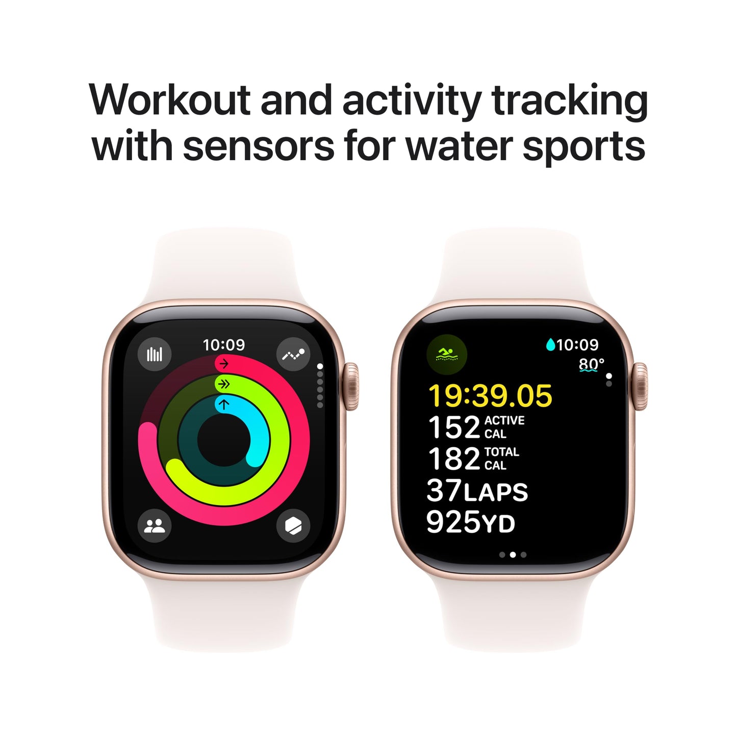 Apple Watch Series 10 [GPS + Cellular 42mm] with Jet Black Aluminium Case with Black Sport Band - S/M. Fitness Tracker, ECG App, Always-On Retina Display, Water Resistant