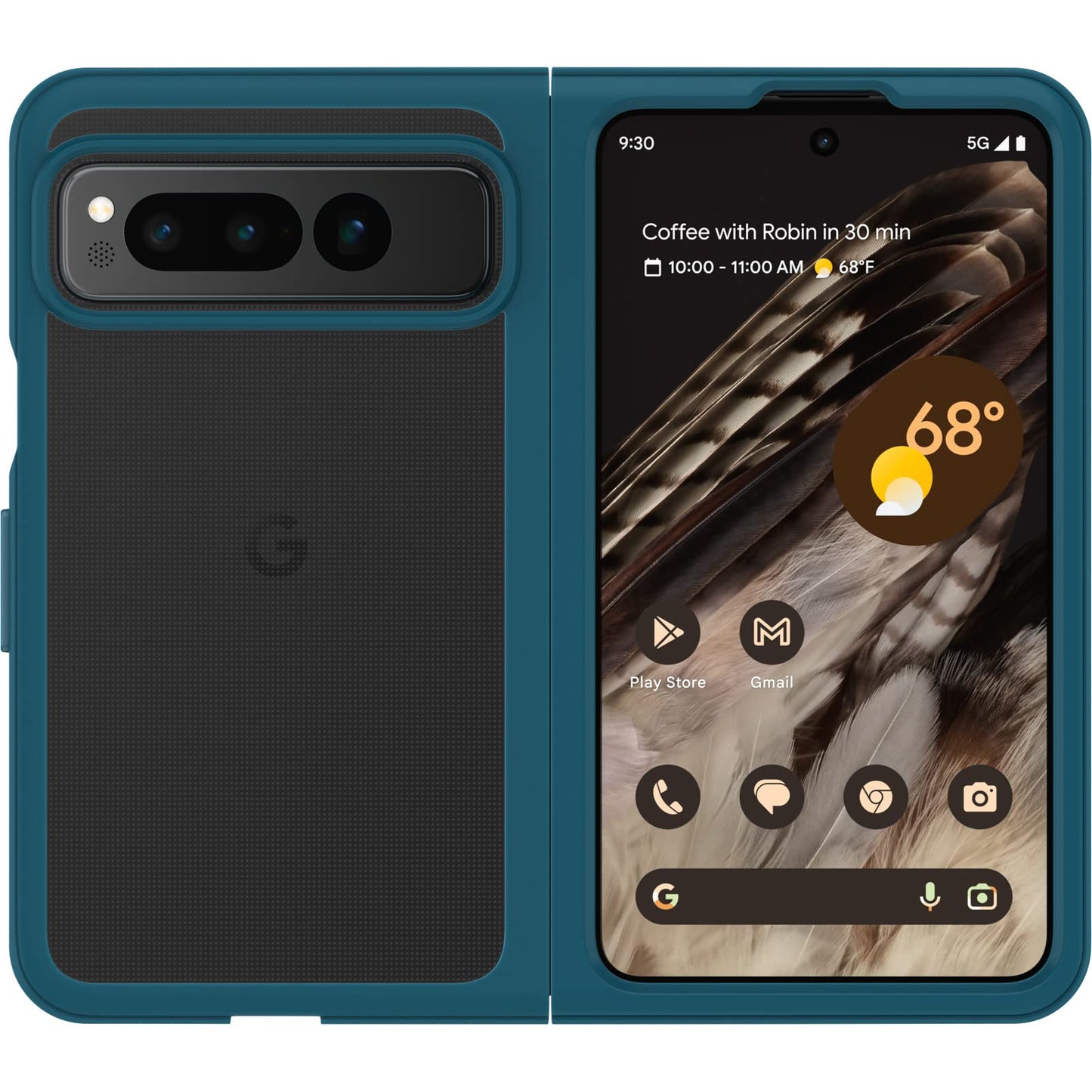 OtterBox THIN FLEX SERIES case for Google Pixel FOLD - BLACK